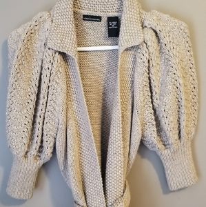 Moda International Wool Puff Sleeve Wrap XS